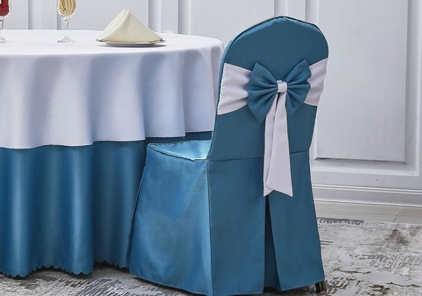 Banquet Chair Cover with Bow Tie